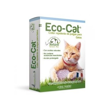 COLLAR ECO-CAT® Collar repelente de pulgas natural para gatos. - laboratorio drag pharma 