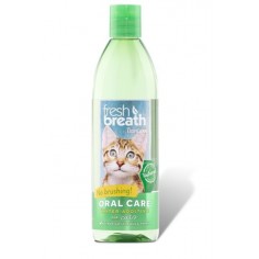 Tropiclean Fresh Breath aditivo para eliminar placa en agua Gatos 473 ml - Tropiclean 