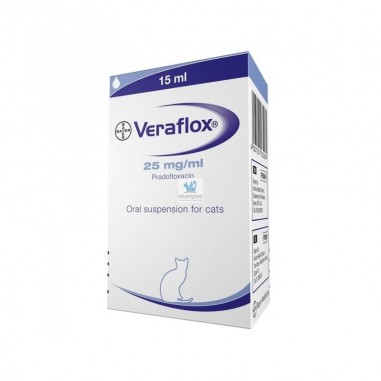 Veraflox Jarabe 15 mL. para Gatos CON RECETA - ELANCO - laboratorio Bayer/Elanco 