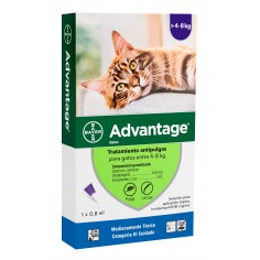 Advantage - Antipulgas Bayer® para gatos desde 4 hasta 8 kg -  ELANCO - laboratorio Bayer/Elanco 