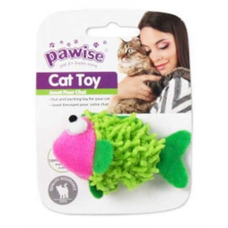 Pawise Meow meow Life Juguete forma de Pescado para Gatos con Catnip colores - Pawise 