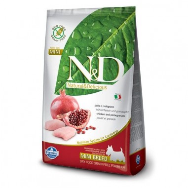 N&D Natural & Delicious - Perro Adulto Raza pequeña Pollo Granada - N&D Natural & Delicius 