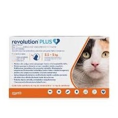 Revolution Plus para Gatos entre 2.5 y 5 Kg. Antiparasitario - Zoetis - Laboratorio Zoetis 