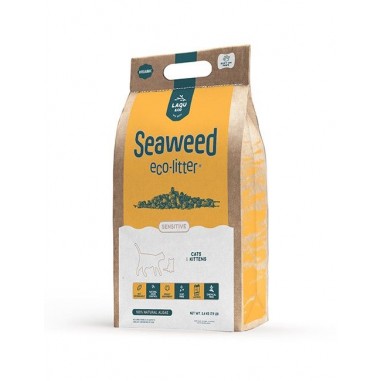 SEAWEED - Eco Litter SENSITIVE Arena ecológica para mascotas 3,6 Kg. - Seaweed 