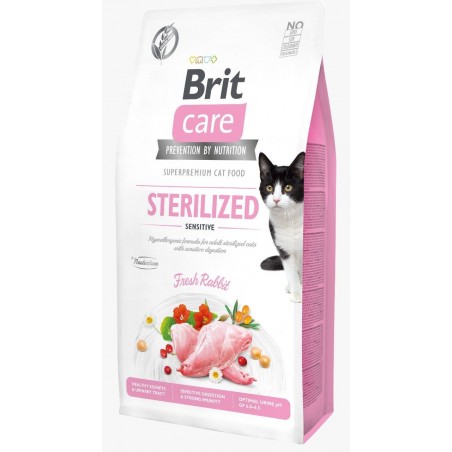 Brit Care Gato GF Sterilized Sensitive Conejo Fresco - Brit® 
