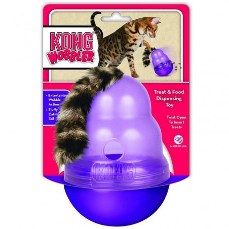 Kong Wobbler Dispensador de Alimento Interactivo para Gatos - kong 