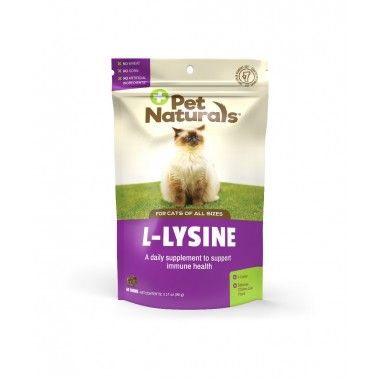 Pet Naturals Nutraceutico L-LYSINE para Gatos 60 dosis 90g. Vence 30/09/23 - PetNaturals 
