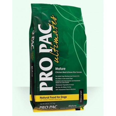 PRO PAC Ultimates Mature Perros Senior Chicken & Brown Rice 12 Kg. - propac 