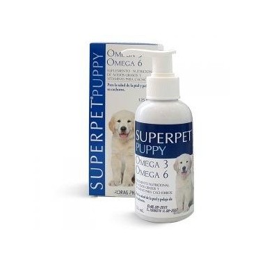 Aceite Omega 3-6 SUPERPET Puppy 125 mL. - laboratorio drag pharma 